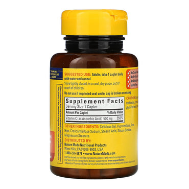 Nature Made Vitamin C 500 Mg Supplement Tablets, 130 Ea