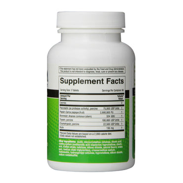 Medizym Systemic Enzyme Formula, Dietary Tablets, 200 Ea