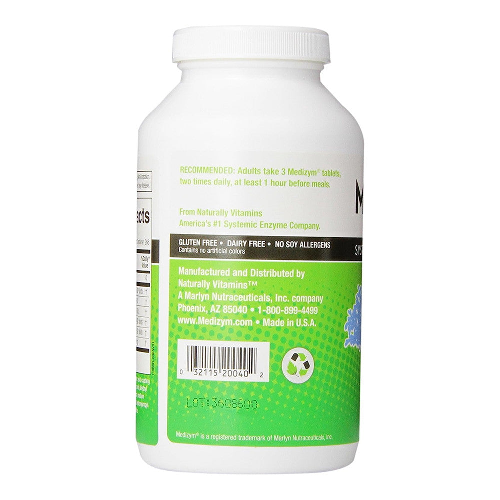 Medizym Systemic Enzyme Formula, Dietary Tablets, 800 Ea