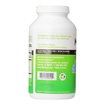 Medizym Systemic Enzyme Formula, Dietary Tablets, 800 Ea