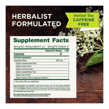 Traditional Medicinals Organic Cold Care PM Herbal Tea Bags, 16Count, 1.13 Oz