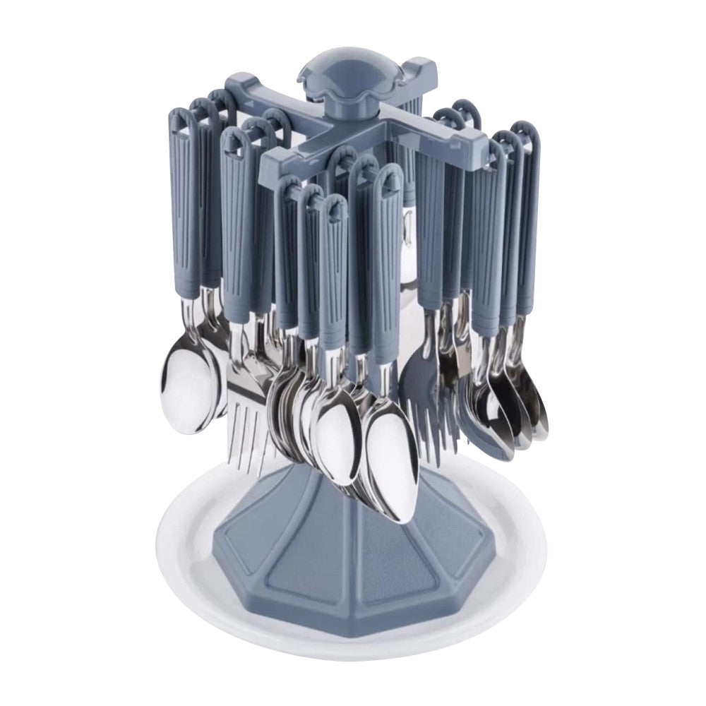 Pride Plastic Steel Cutlery Spoon Set, 1 Ea