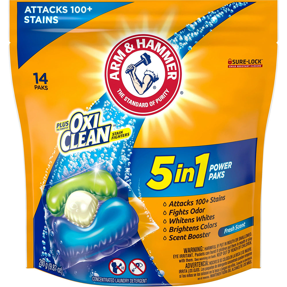 Arm and Hammer Plus Oxi Clean 5 in 1 Laundry 9.87Oz (280g)