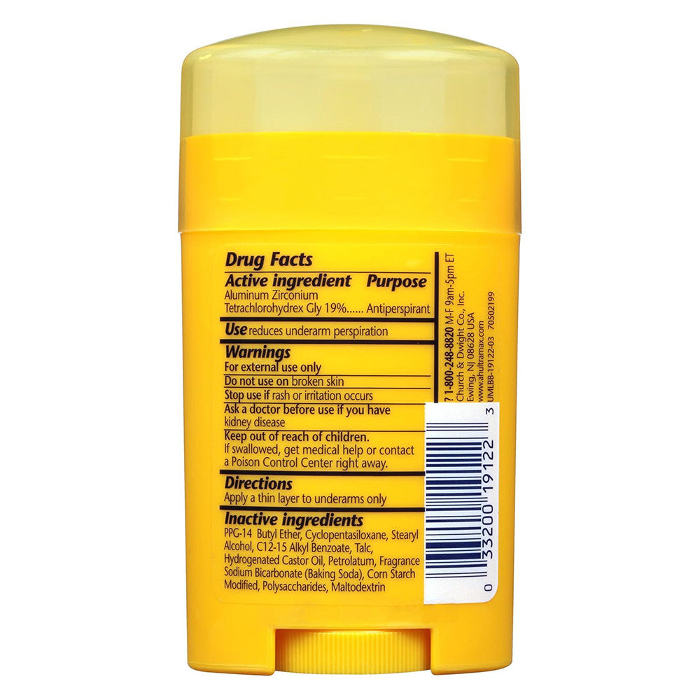 Arm & Hammer Ultra Max Invisible Solid Antiperspirant Deodorant - 1 Oz