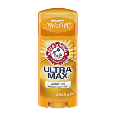 Arm & Hammer Ultramax Antiperspirant Deodorant, Invisible Solid, Unscented - 2.8 Oz