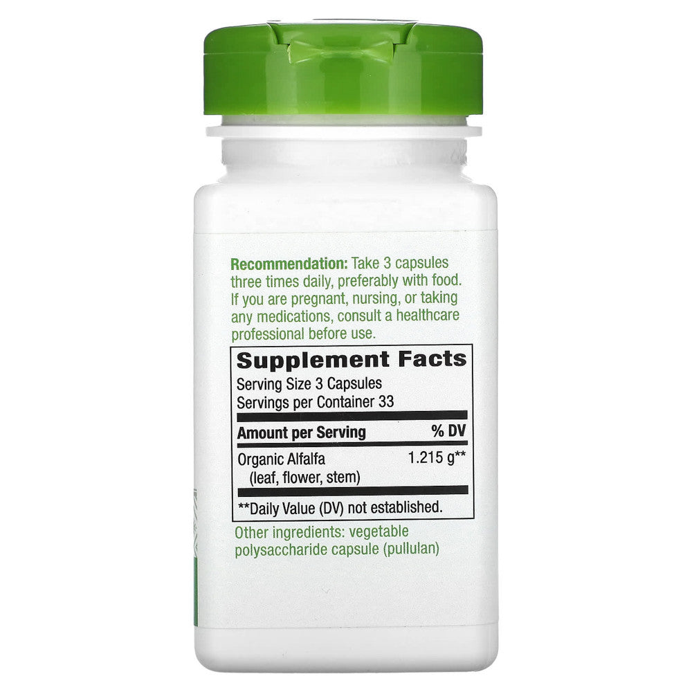 Natures Way Alfalfa Leaves 405 Mg Capsules - 100 Ea