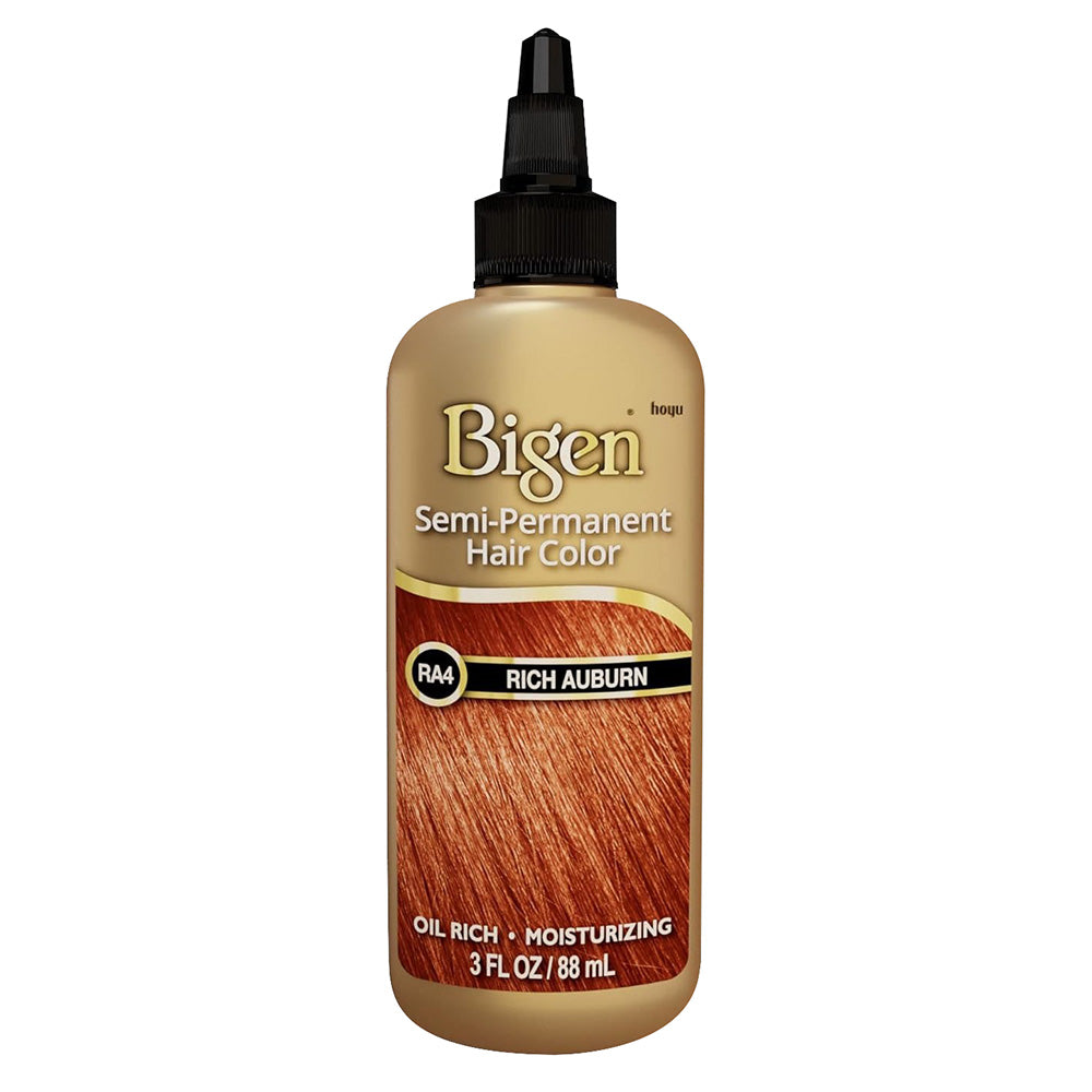 Bigen Semi Permanent Hair Color Cream RA4 Rich Auburn 3Oz (88ml)