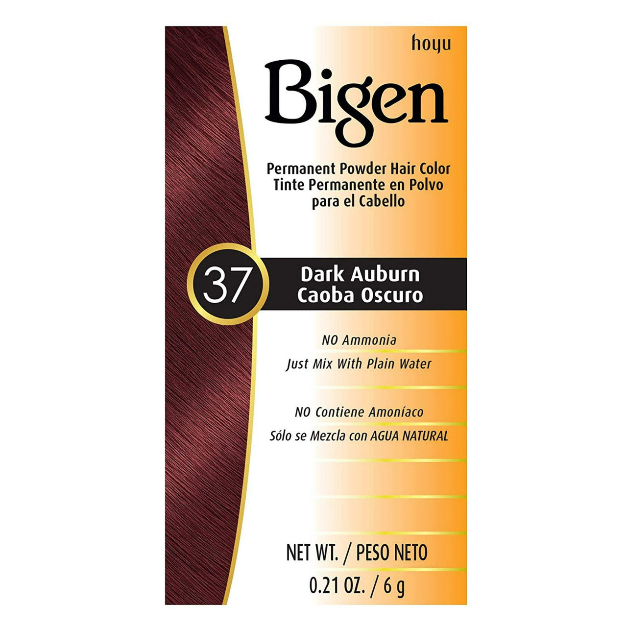 Bigen Powder Hair Color #37 Dark Auburn, 0.21 Oz