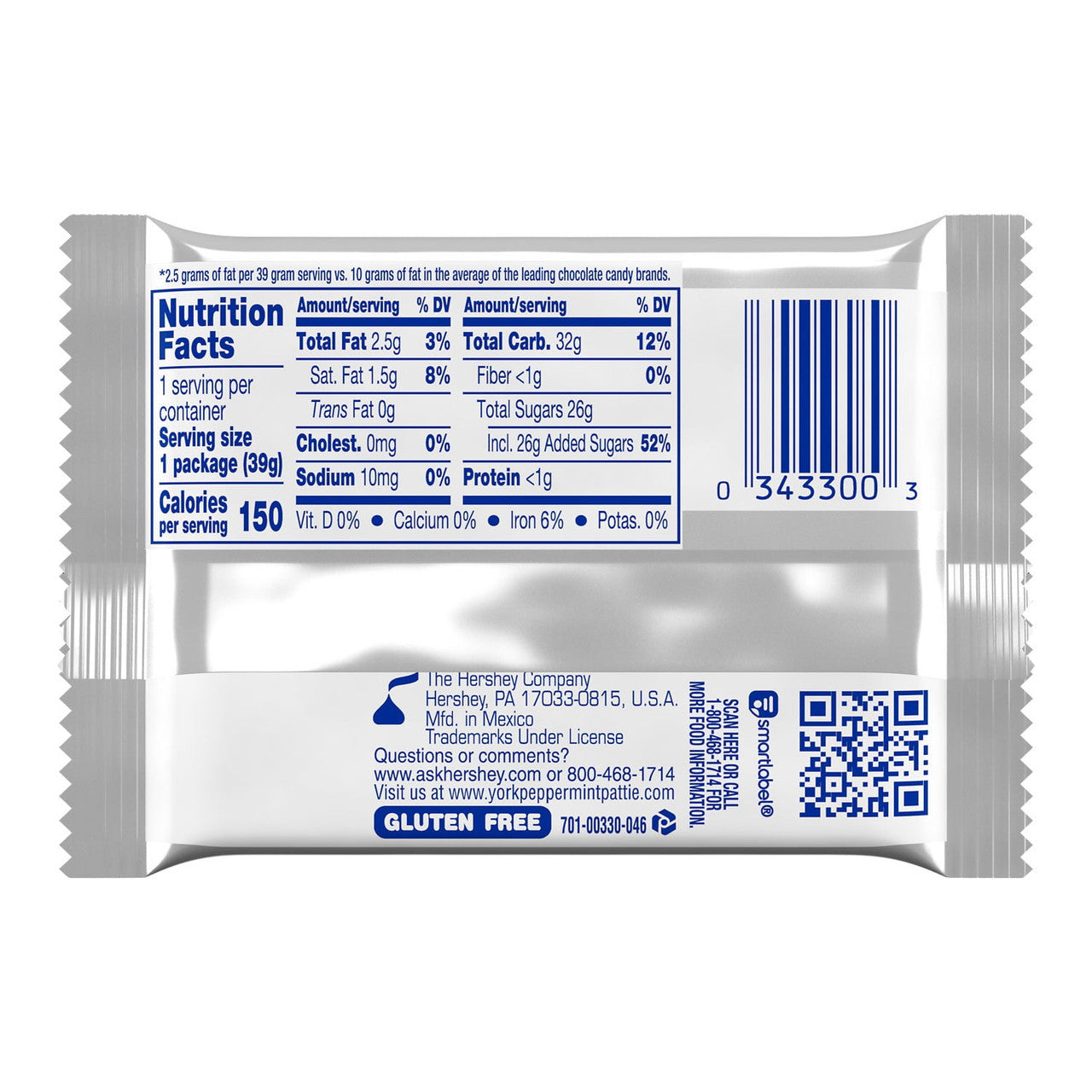 Hersheys York Dark Chocolate Peppermint Patties, 12 Ea