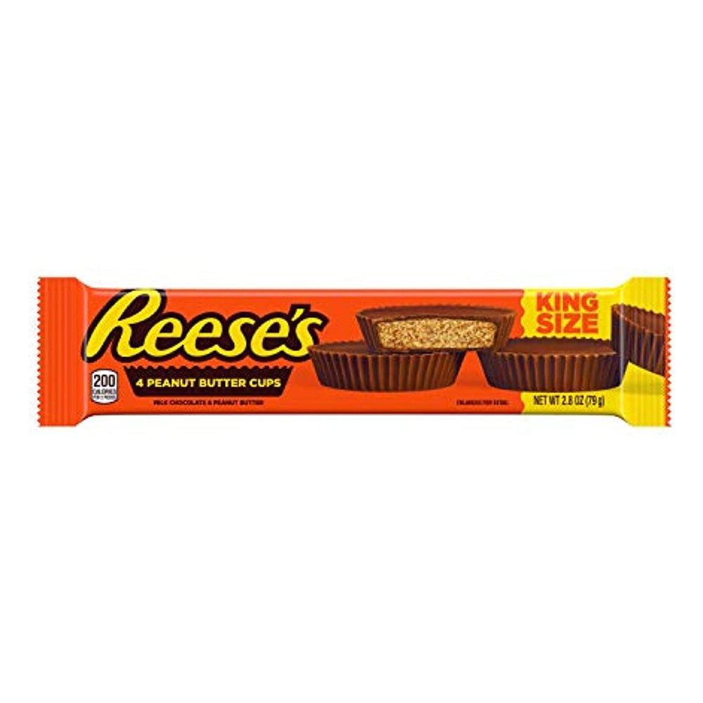 Hersheys Reeses Peanut Butter Cup King Size, 6 Ea