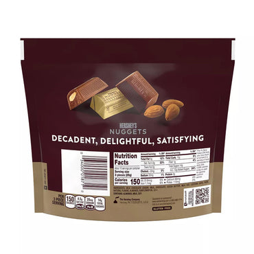 Hersheys Nuggets Milk Chocolate With Almonds, 10.1 Oz