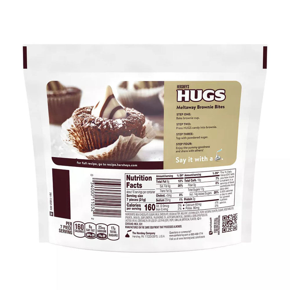 Hersheys Hugs Chocolate Candy, 10.6 Oz