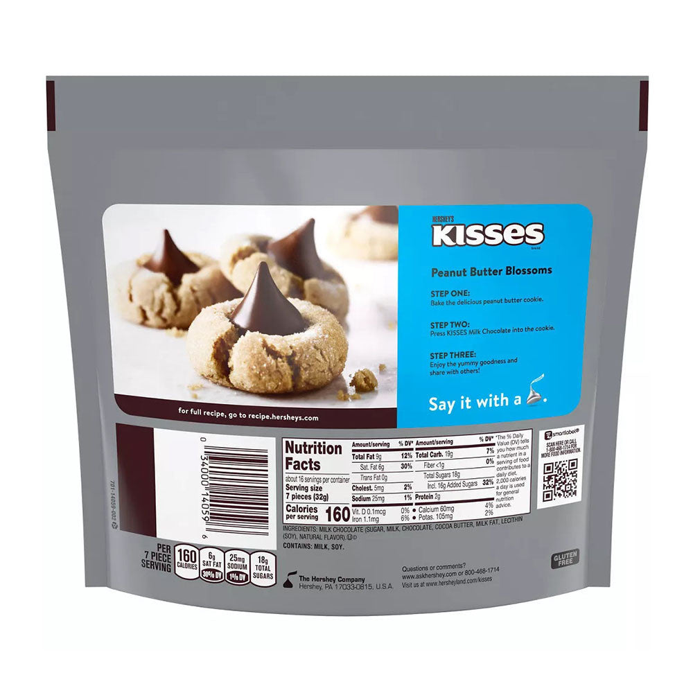 Hersheys Kisses Milk Chocolate Candy, 17.9 Oz