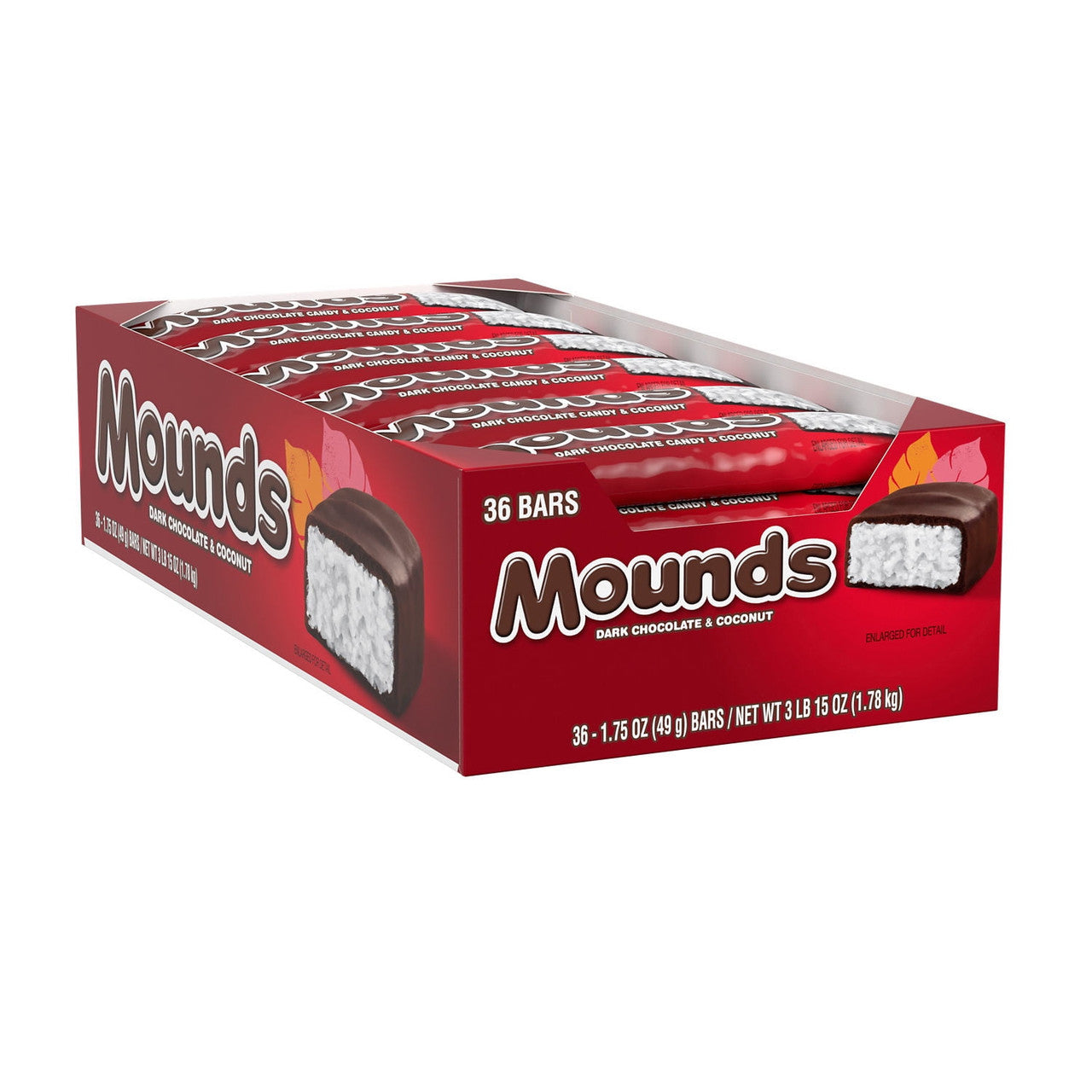 Peter Paul Mounds Bars, Sweetened Coconut Flakes - 36 Ea