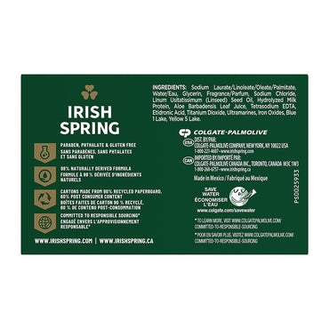 Irish Spring Aloe Deep Moisturization Soap Bars, 8 Ea, 3.7 Oz