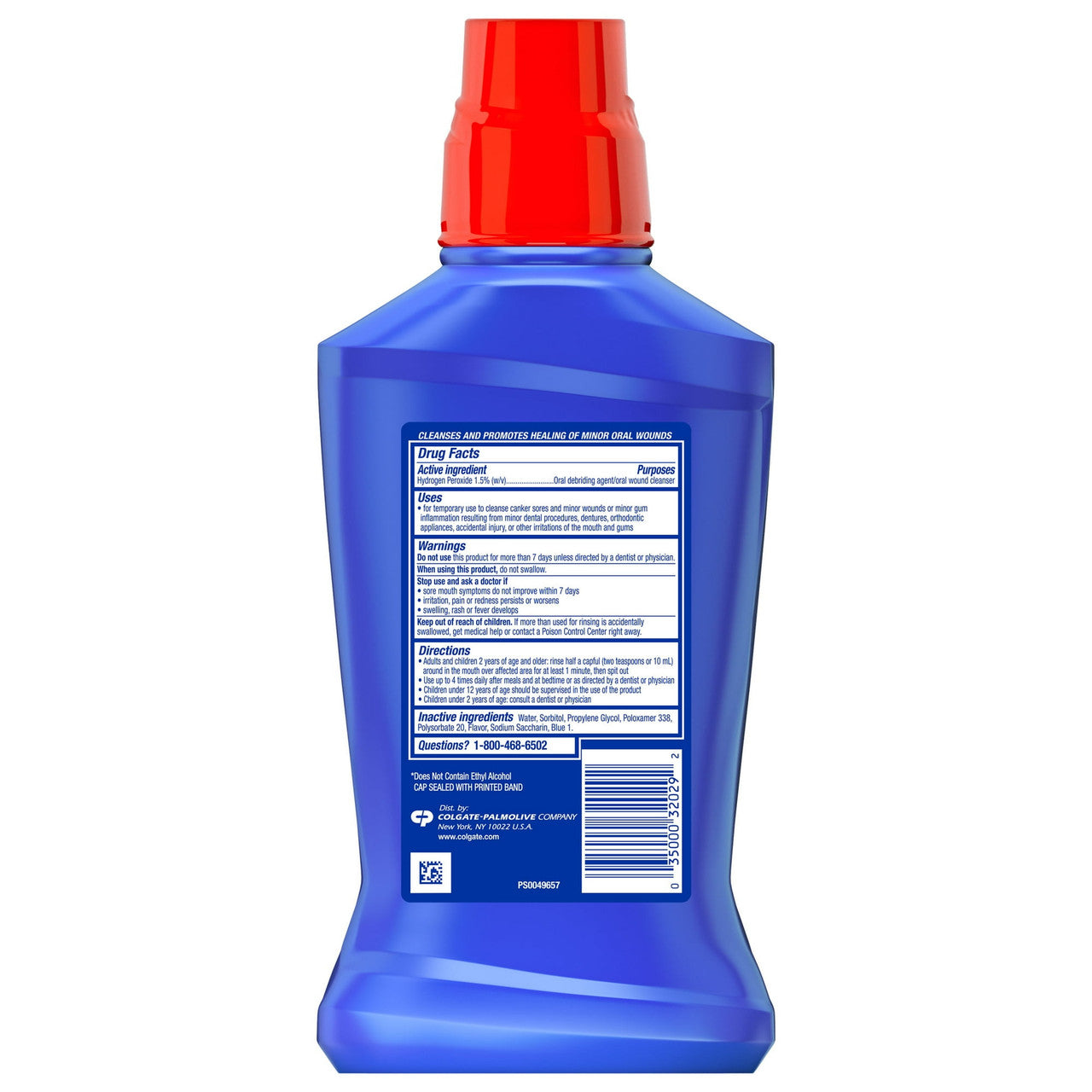 Colgate Peroxyl Mouth Sore Rinse, Mild Mint - 16 oz