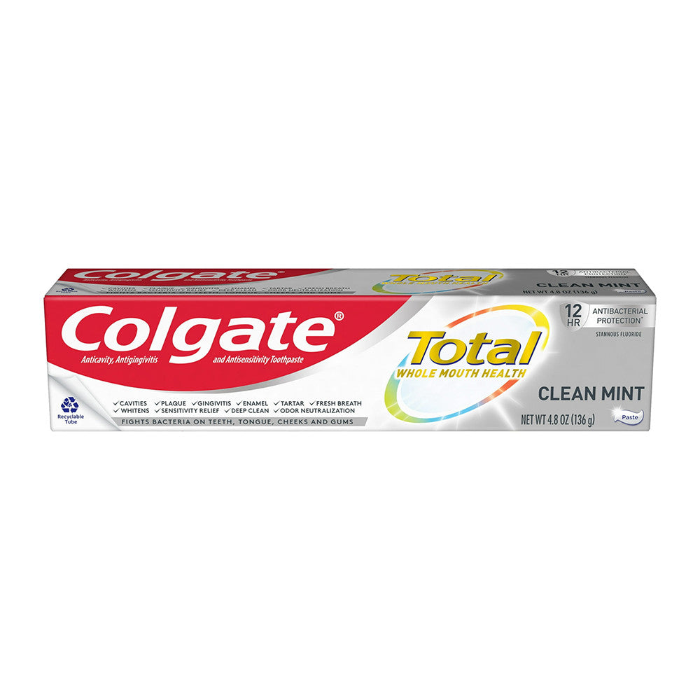 Colgate Total SF Whole Mouth Clean Mint Toothpaste, 4.8 Oz