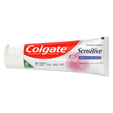 Colgate Sensitive Maximum Strength Toothpaste Complete Protection, Mint, Clean, 6 Oz