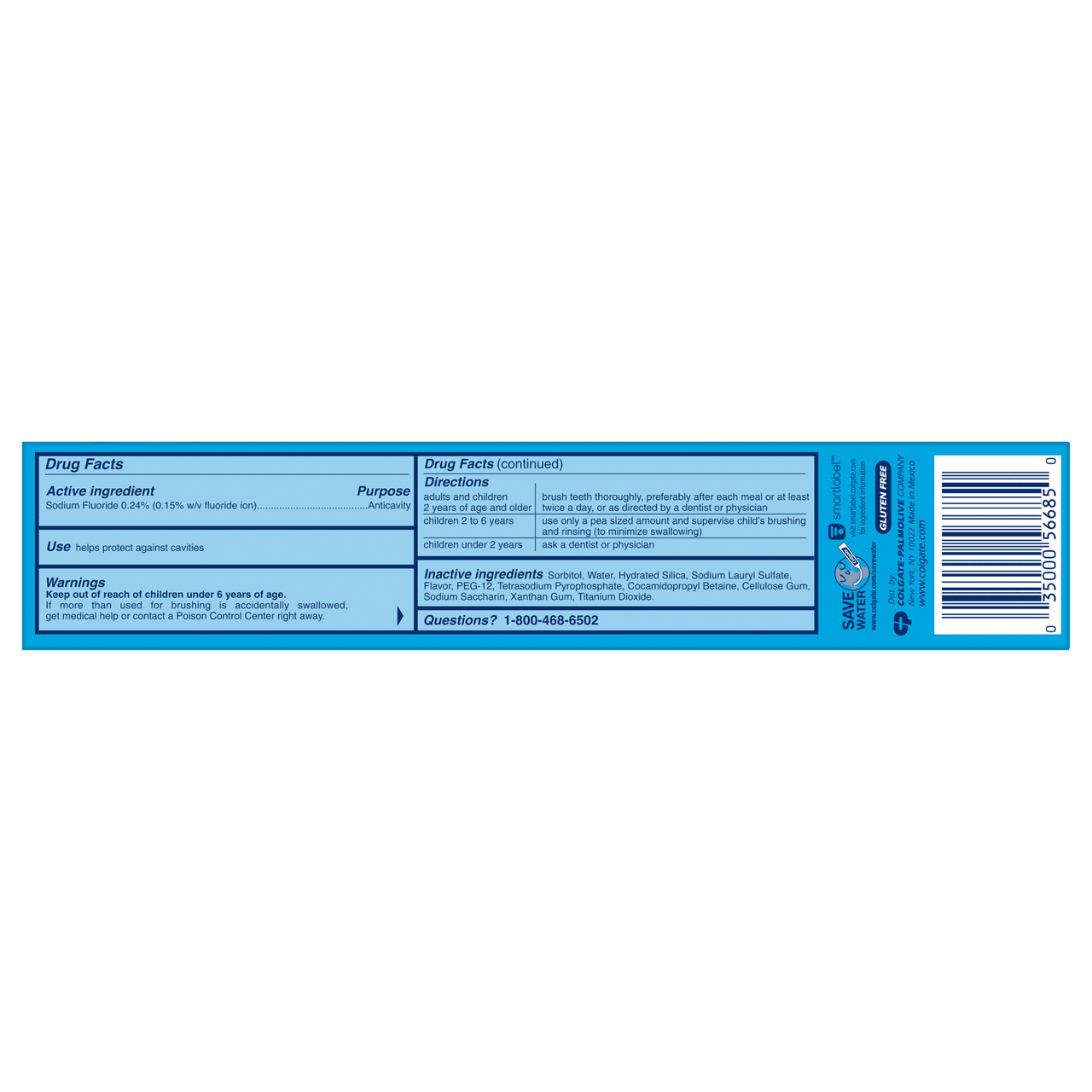 Ultra Brite Advanced Whitening Fluoride Toothpaste, Clean Mint - 6 Oz