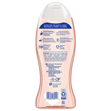 Softsoap Exfoliating Body Wash, Lustrous Glow Pink Rose And Vanilla, 20 Oz