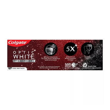 Colgate Optic White with Charcoal, Cool Mint Toothpaste, 4.2 Oz