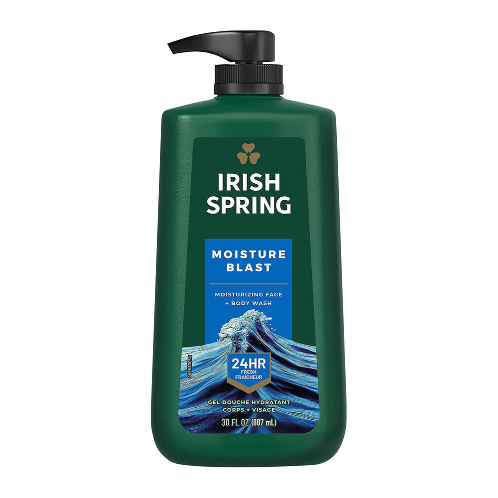 Irish Spring Moisture Blast Moisturizing Face And Body Wash, 30 Oz