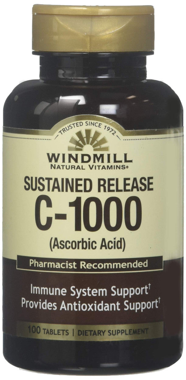 Windmill Natural Vitamin C 1000 Mg Sustained Released Tablets, 100 Ea