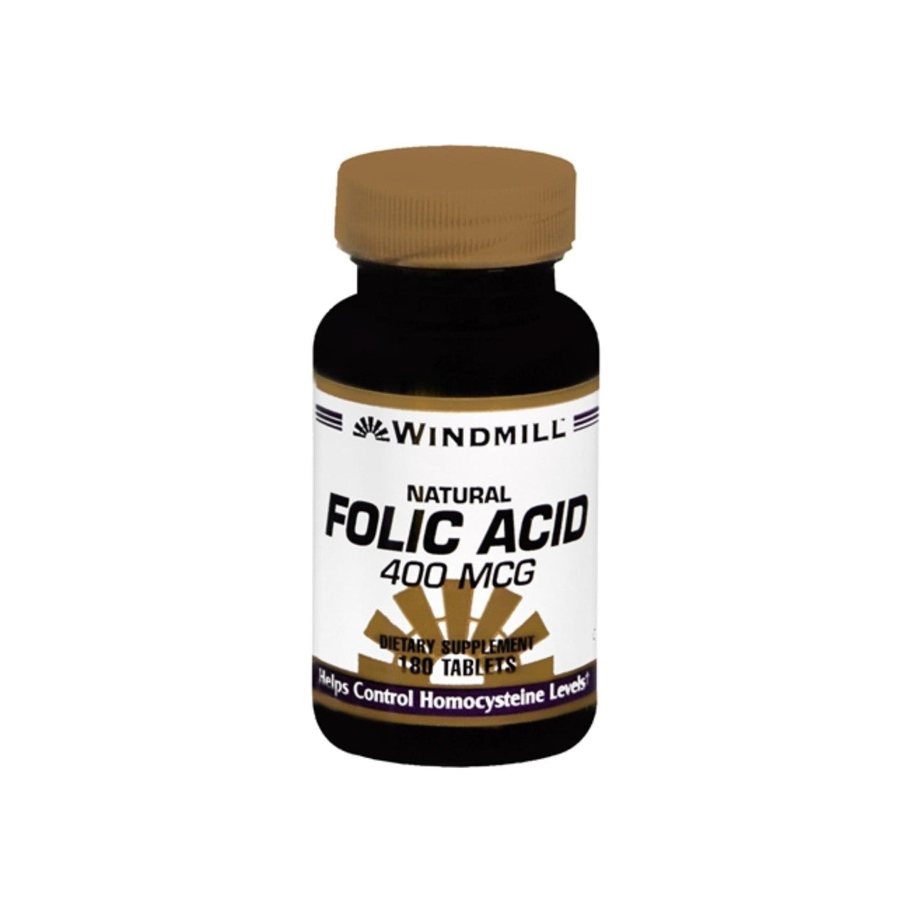Windmill Natural Folic Acid 400Mcg Tablets - 180 Ea