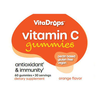 Windmill VitaDrops Vitamin C 250 mg Gummies, Orange Flavor, 60 Ea