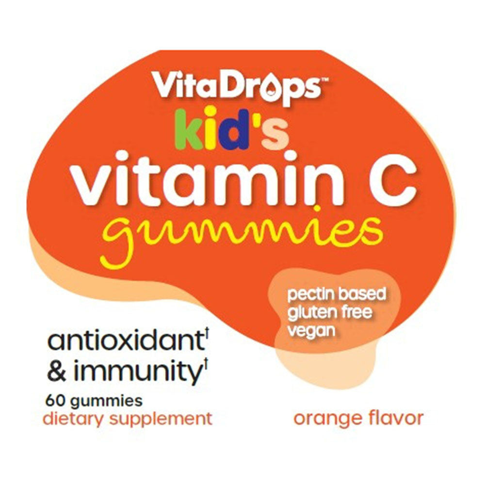 Windmill Vitamins Vitadrops Kids Vitamin C 125 Mg Gummies, Orange Flavor, 60 Ea