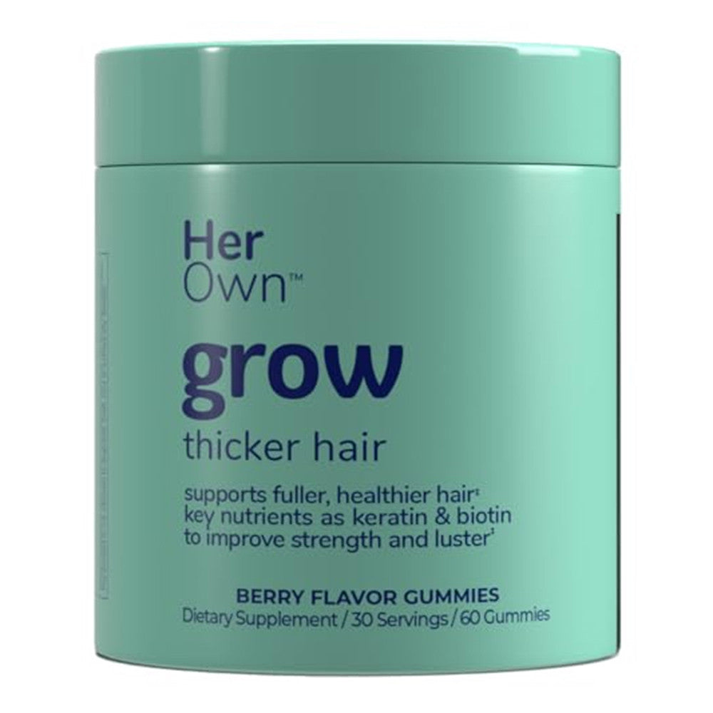 Her Own Grow Gummies for Thicker Hair, Berry Flavor, 60 Ea