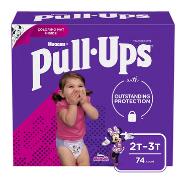 Huggies Pull-Ups Training Pants for Girls, 2T-3T, 74 Ea