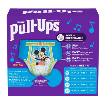 Huggies Pull-Ups Training Pants for Boys, 2T-3T, 74 Ea