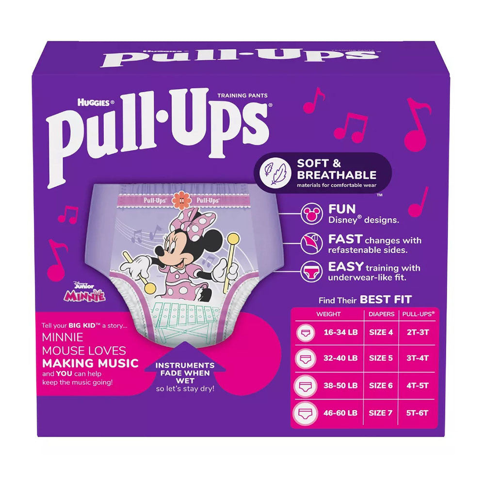 Huggies Pull Ups Girls Training Pants, Size 2T To 3T, 23 Ea