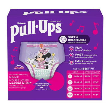 Huggies Pull Ups Girls Potty Training Pants, Size 3t To 4t, 20 Ea