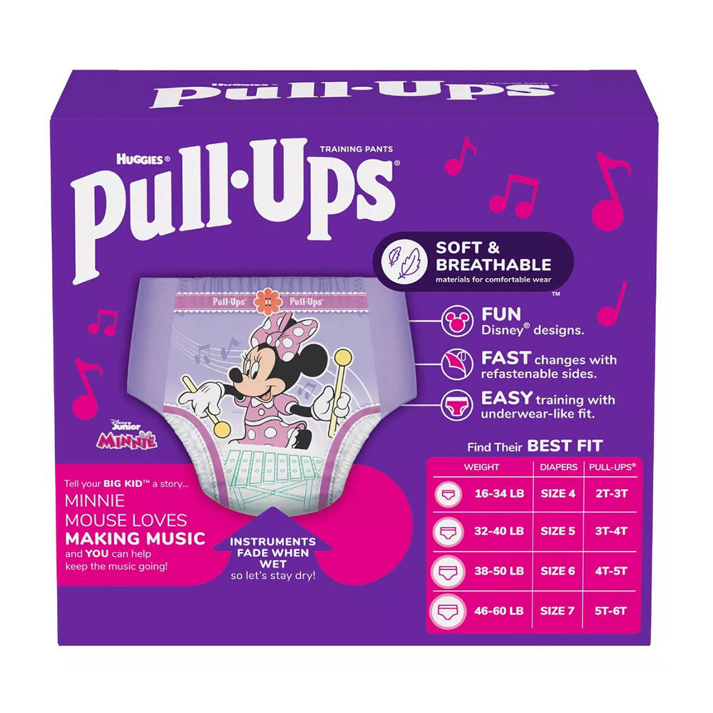 Huggies Pull Ups Girls Potty Training Pants, Size 4T To 5T, 17 Ea