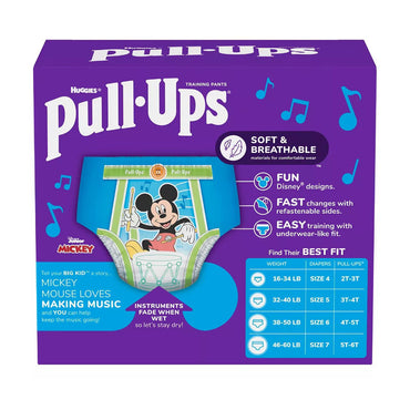 Huggies Pull Ups Boys Potty Training Pants, Size 4T To 5T, 17 Ea