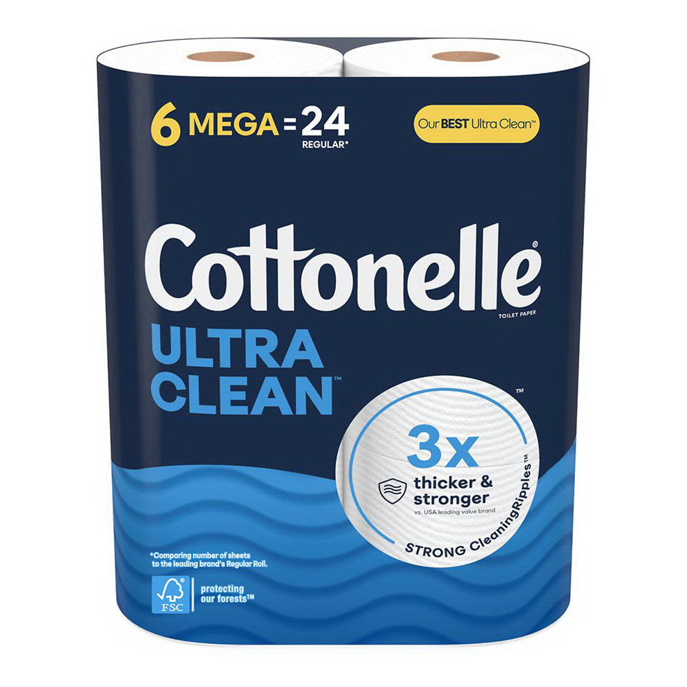 Cottonelle Ultra Comfort Care Clean Strong Toilet Paper, 6 Ea