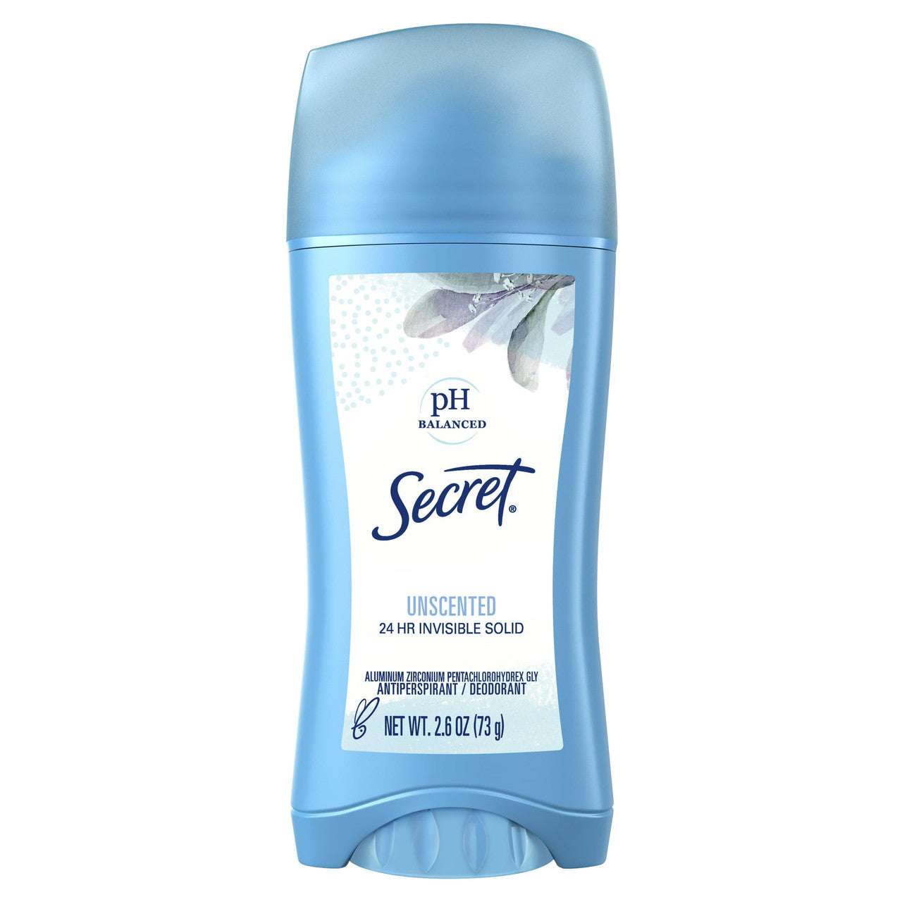 Secret Sheer Dry Solid Unscented Antiperspirant And Deodorant, 2.6 Oz