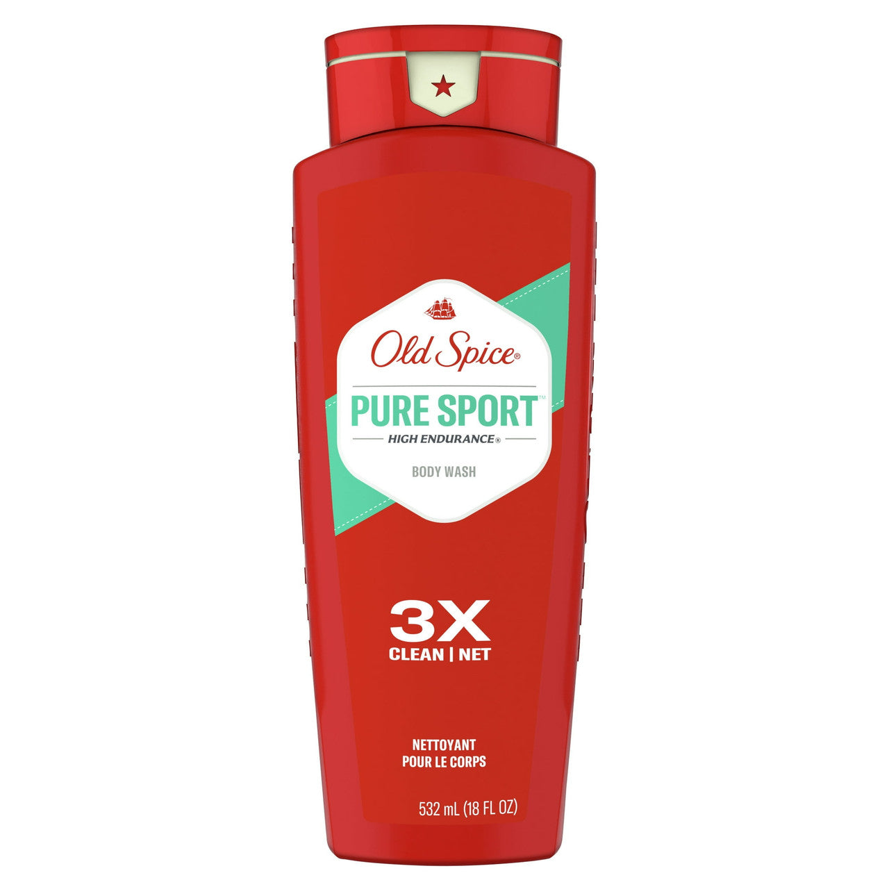 Old Spice High Endurance Body Wash Pure Sport - 18 Oz