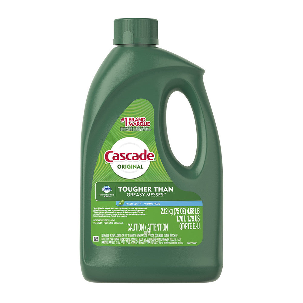 Cascade Dishwasher Detergent Gel, Fresh Scent, 75 Oz