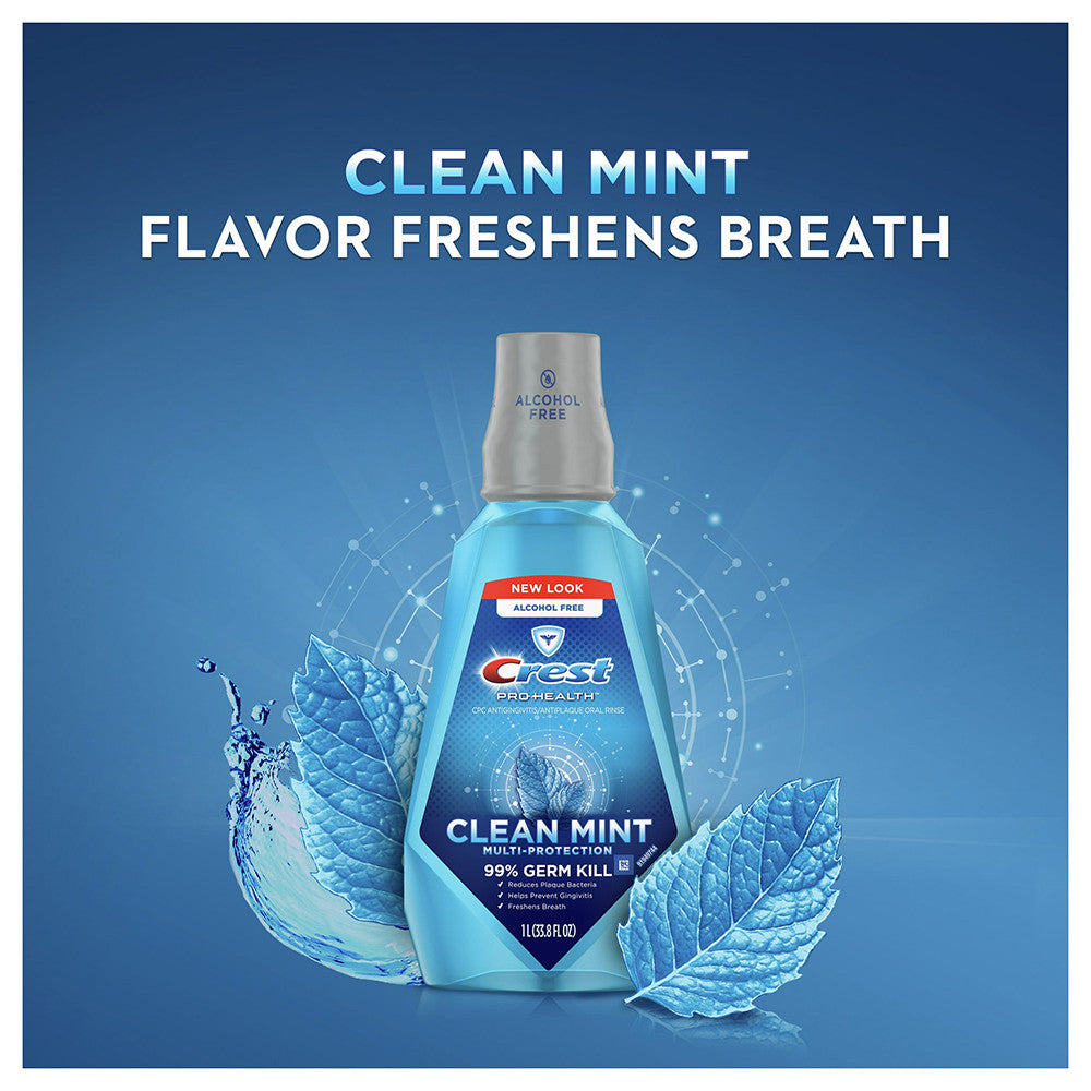 Crest Pro-Health Rinse Refreshing Clean Mouthwash, Mint Flavor - 36 Ml