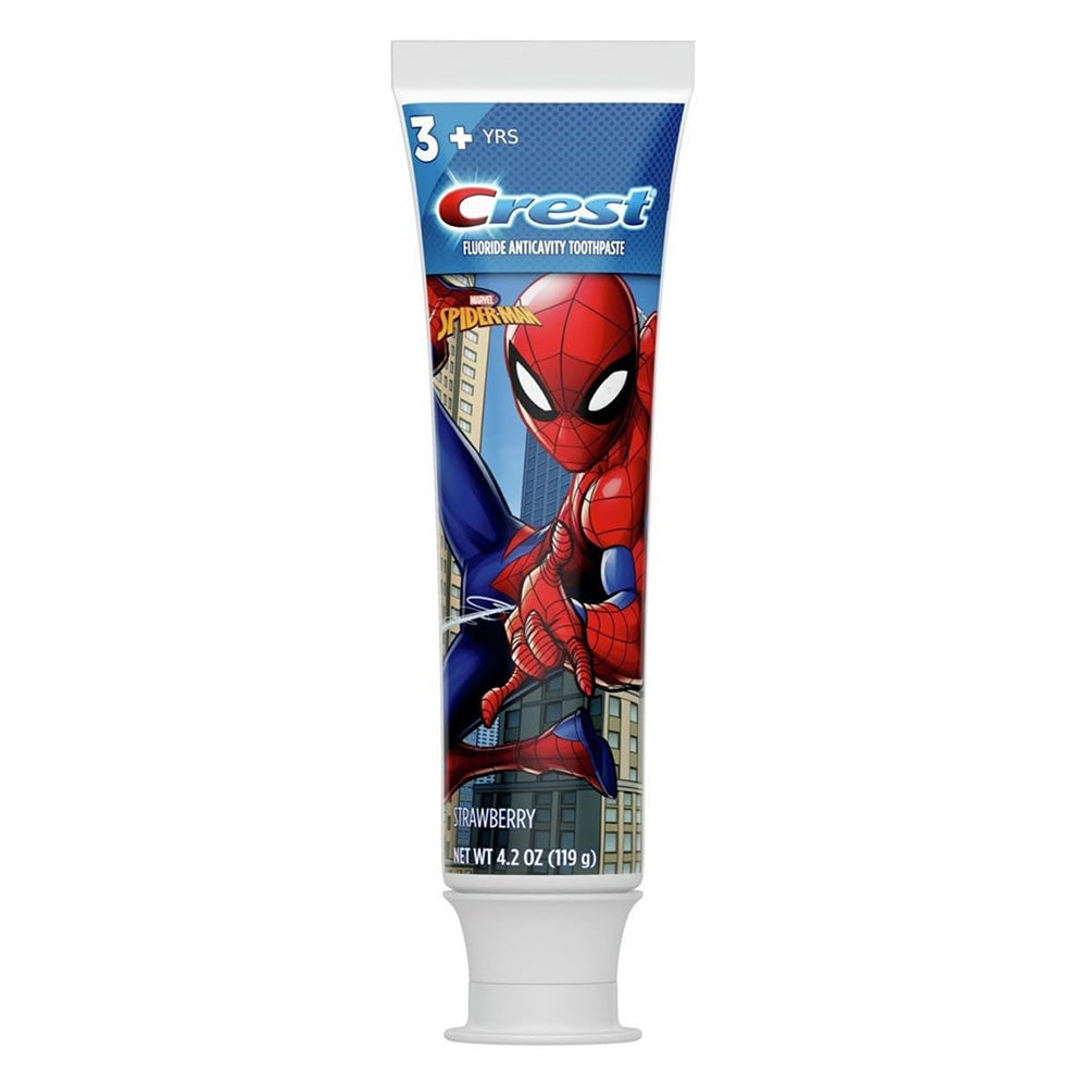 Crest Protects Teeth Kid-Friendly Flavor Kids Toothpaste Spiderman Strawberry 4.2Oz (119g)