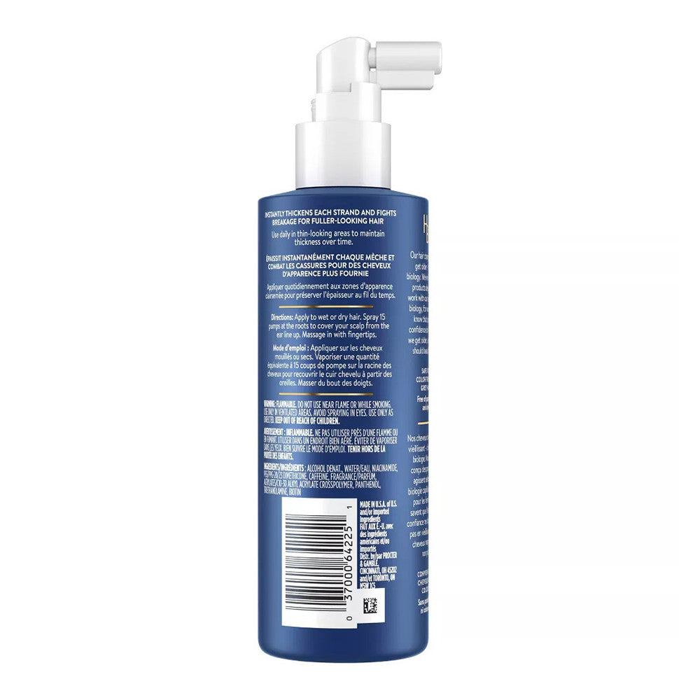 Hair Biology Thickening Spray with Biotin and Caffeine For Gray Hair, 6.4 Oz