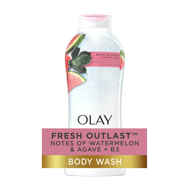 Olay Fresh Outlast Notes of Watermelon & Agave Body Wash, 22 Oz