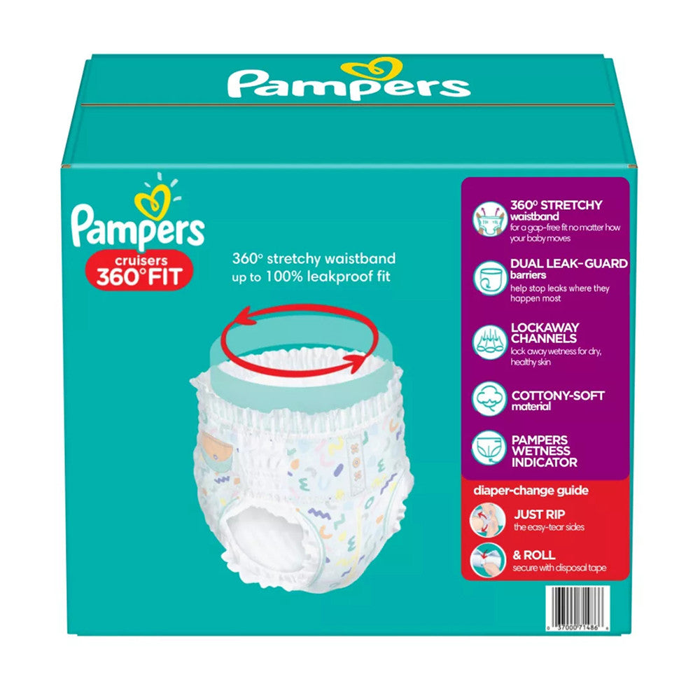 Pampers Cruisers 360 Diapers Size 5, 56 Ea