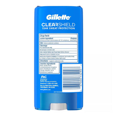 Gillette Wild Rain Clear Gel Mens Antiperspirant & Deodorant, 3.8 Oz