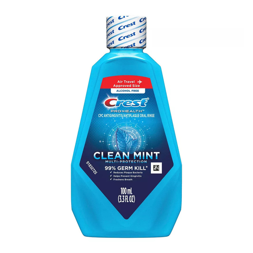 Crest Pro-Health Multi Protection Mouthwash, Clean Mint, 3.3 Oz