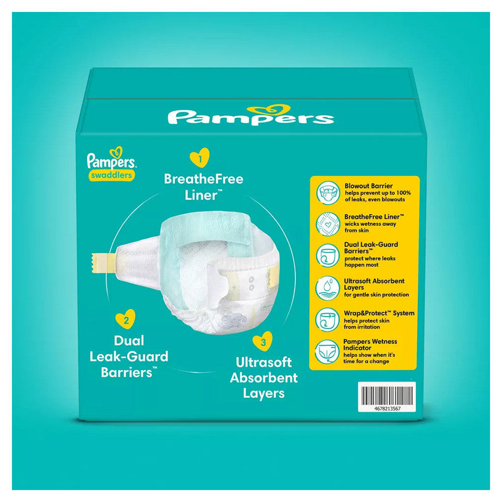 Pampers Swaddlers Active Baby Diaper Size 5, 58 Ea