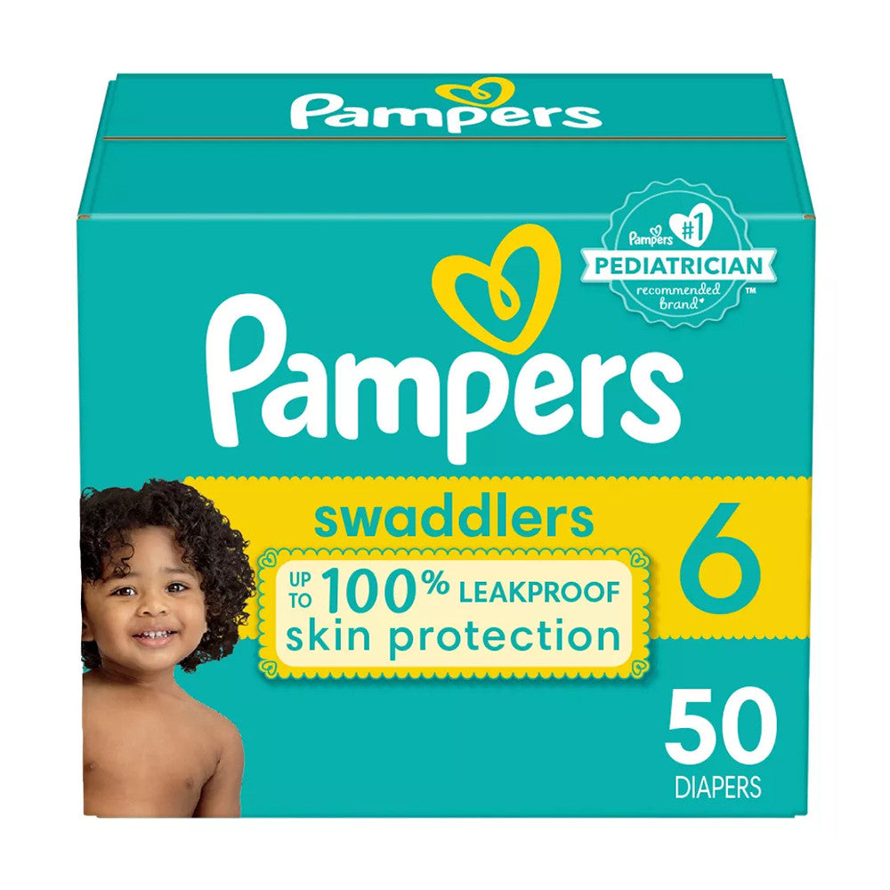 Pampers Swaddlers Active Baby Diaper Size 6, 50 Ea